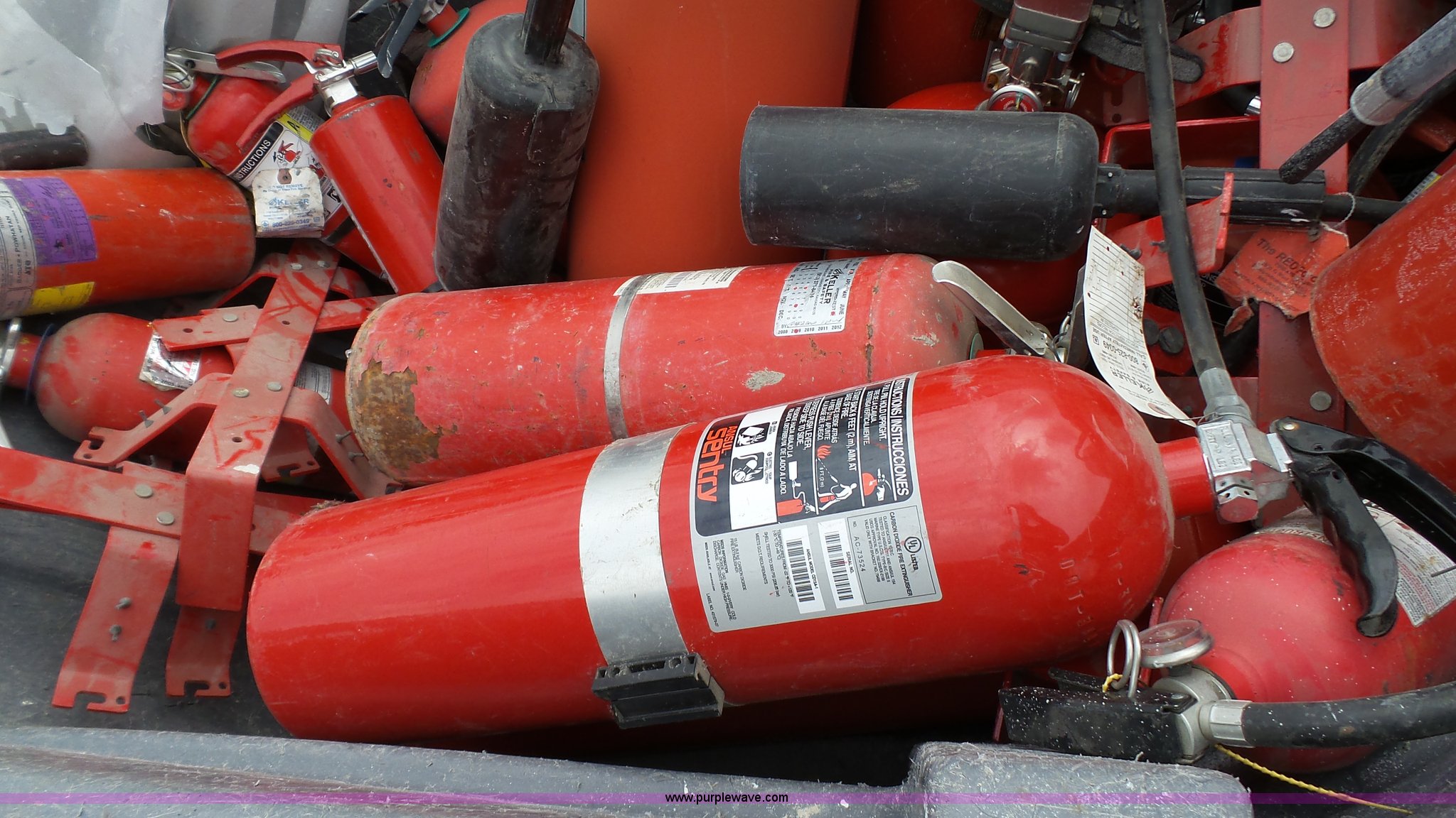 Approximately 35 fire extinguishers in Kansas City, MO Item BZ9473