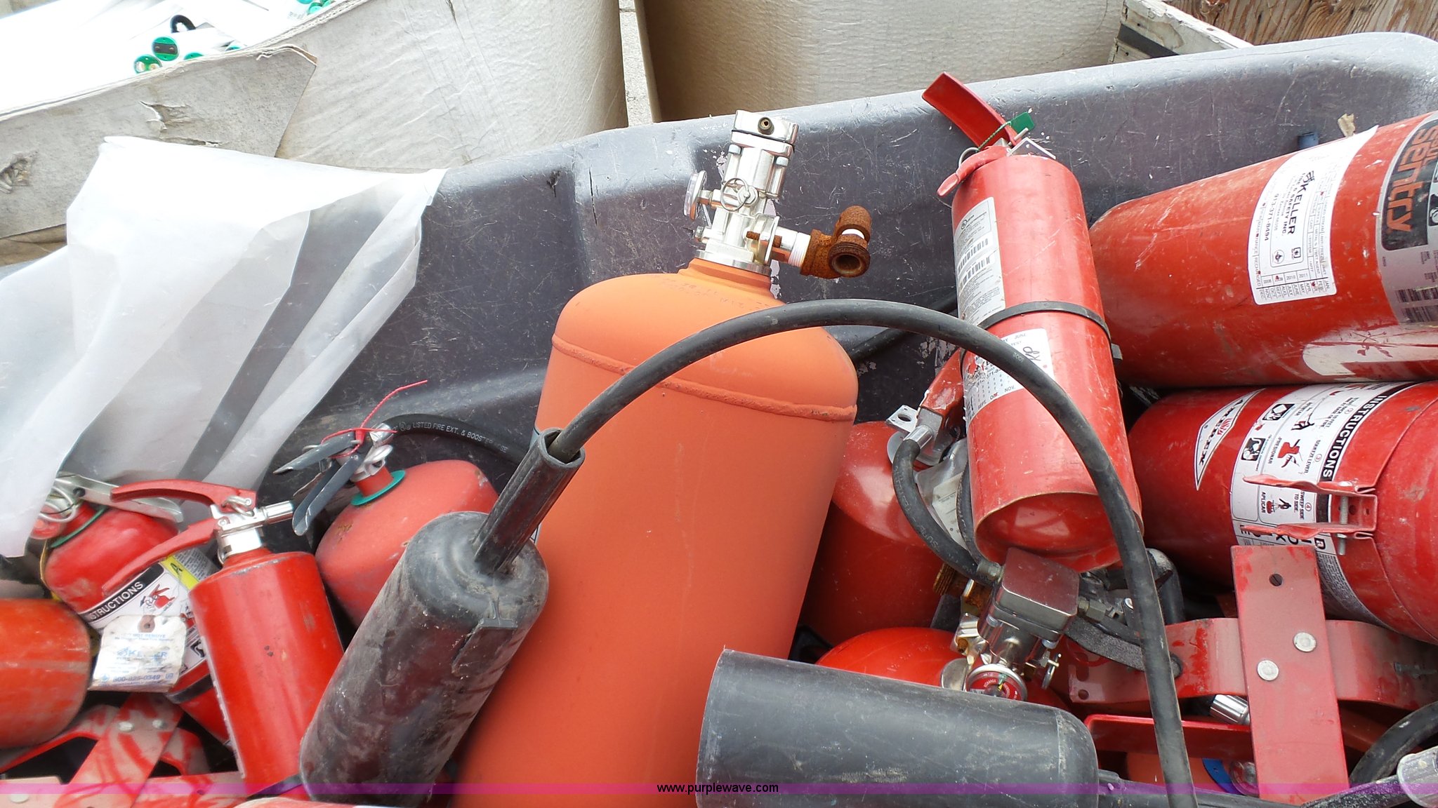 Approximately 35 fire extinguishers in Kansas City, MO Item BZ9473