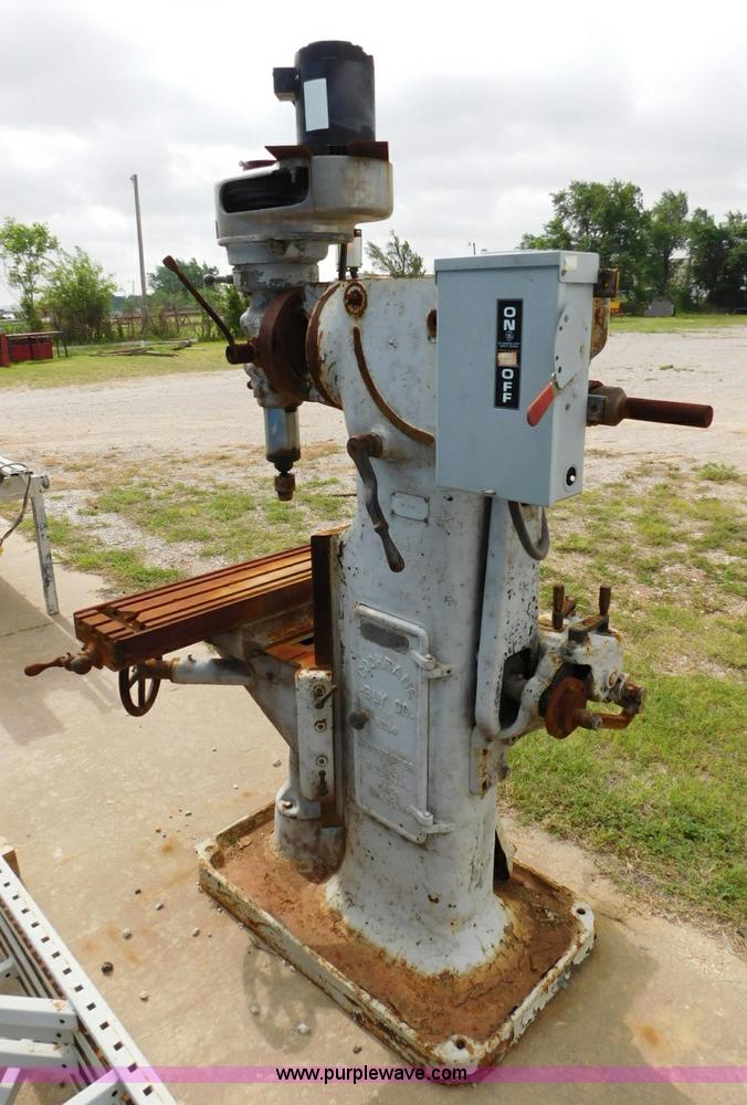Bridgeport drill press in Oklahoma City, OK Item AQ9643 sold Purple