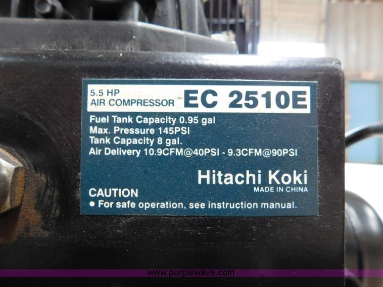 image for item AQ9650 Hitachi EC-2510 air compressor