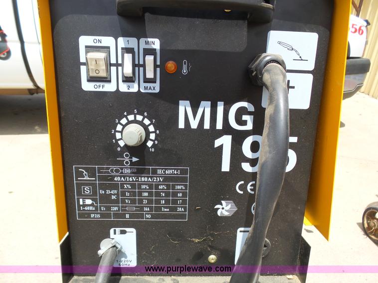 image for item AR9310 CE Extreme Power Mig 195 flux welder