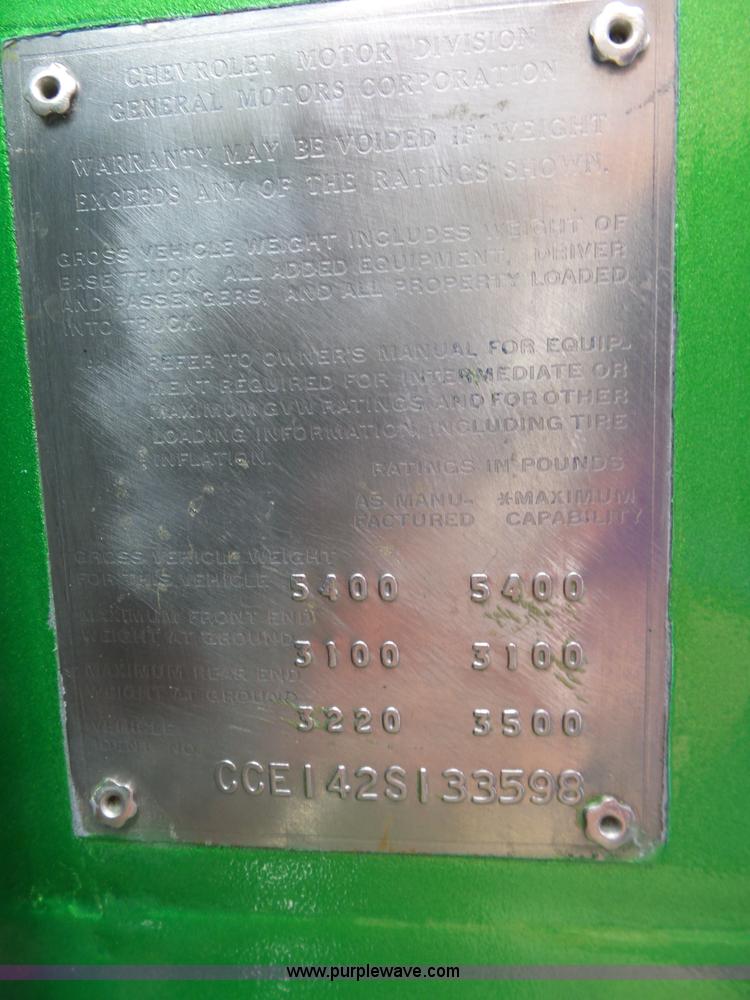 image for item BZ9555 1972 Chevrolet C10 pickup truck