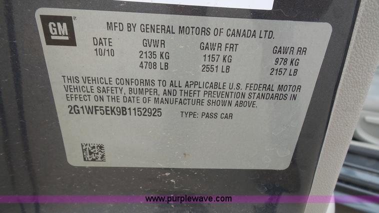 image for item J4194 2011 Chevrolet Impala LS