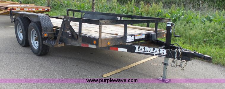 image for item J4936 2014 Lamar equipment trailer