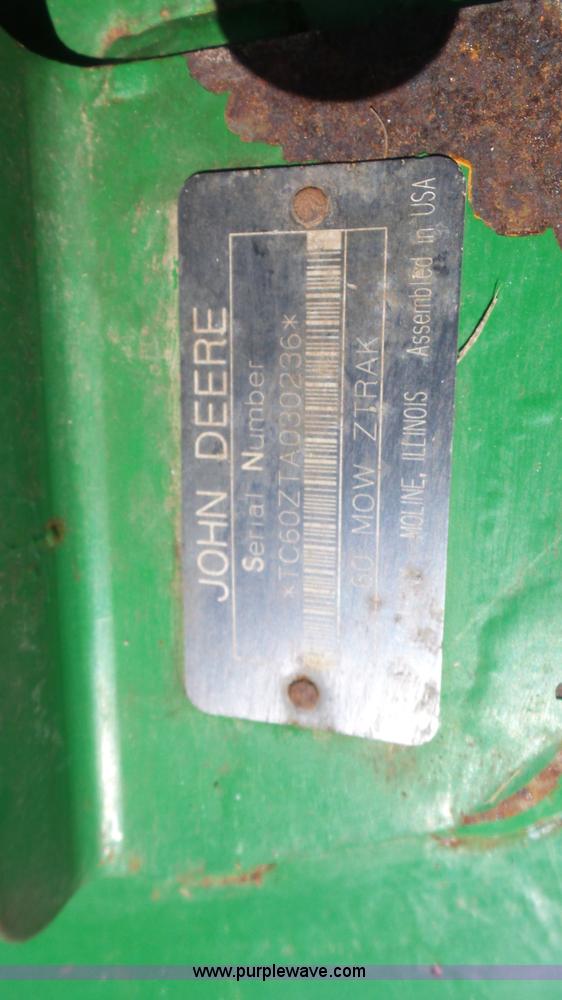 image for item K4595 John Deere F687 Z-Trak lawn mower
