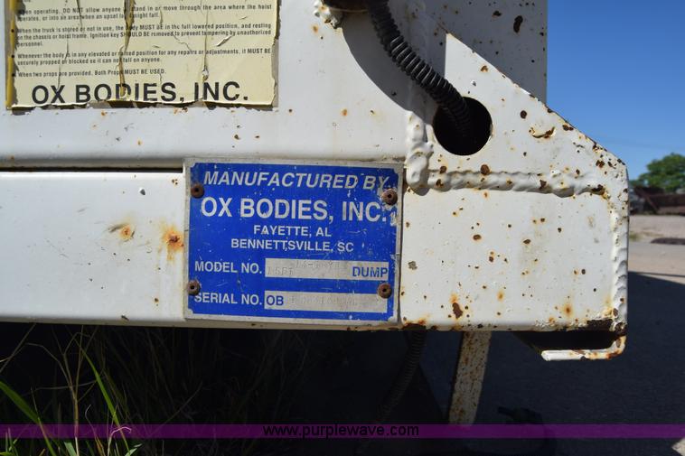 image for item K6669 Ox Bodies dump bed