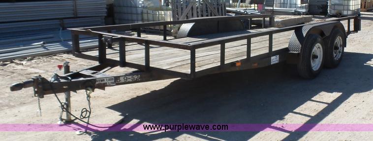 image for item K7187 Shop built equipment trailer