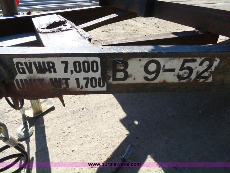 image for item K7187 Shop built equipment trailer