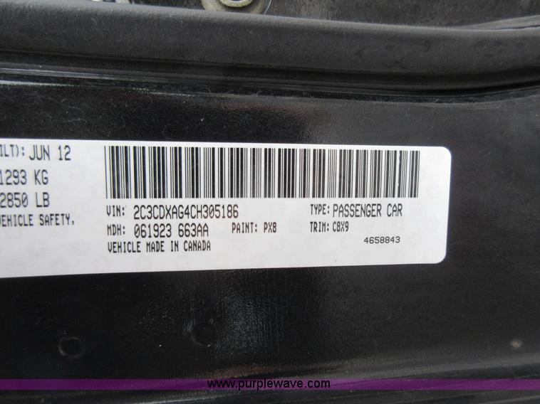 image for item K7831 2012 Dodge Charger