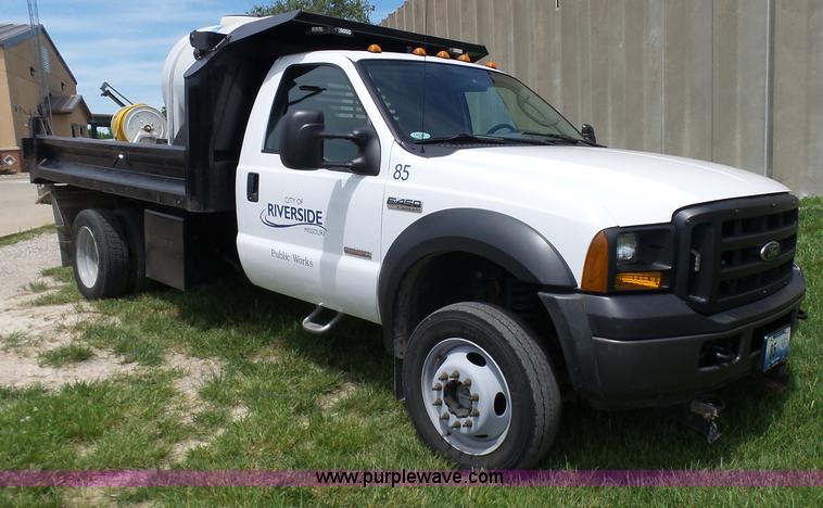 image for item L7065 2007 Ford F450 Super Duty XL dump flatbed truck