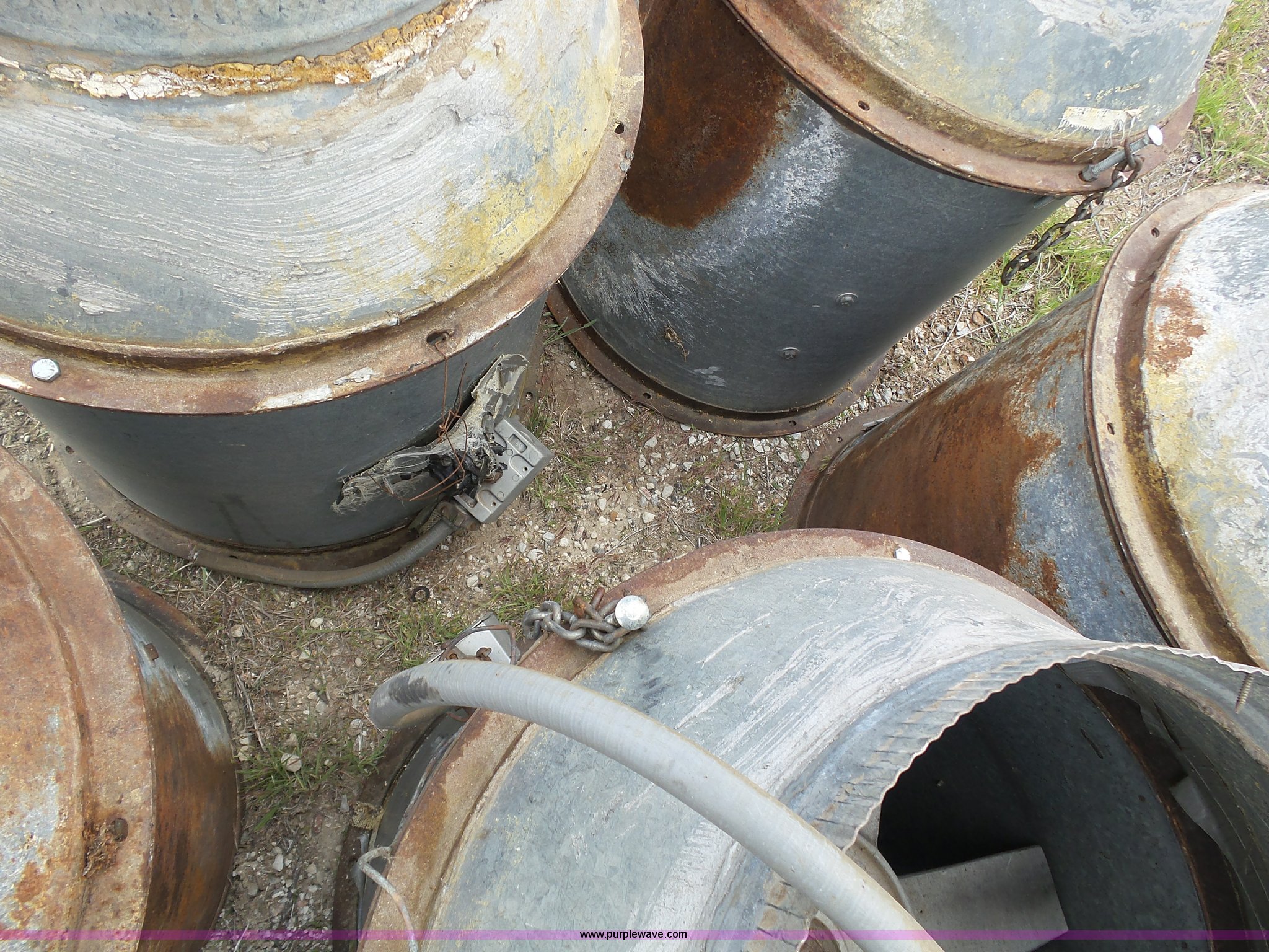 (7) grain bin exhaust fans in Dodge City, KS Item J6116 sold Purple