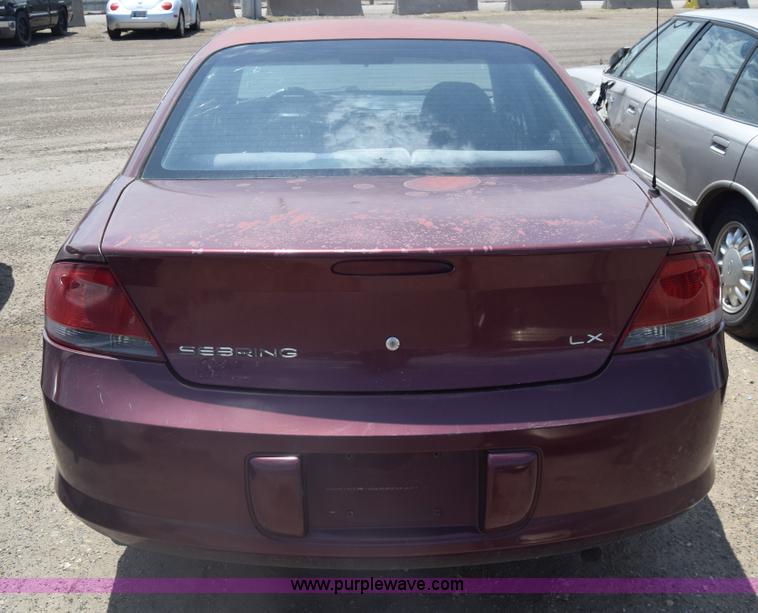 image for item K6554 2001 Chrysler Sebring