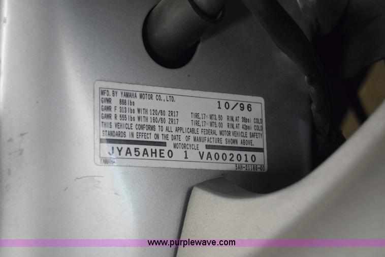 image for item K6623 1997 Yamaha motorcycle