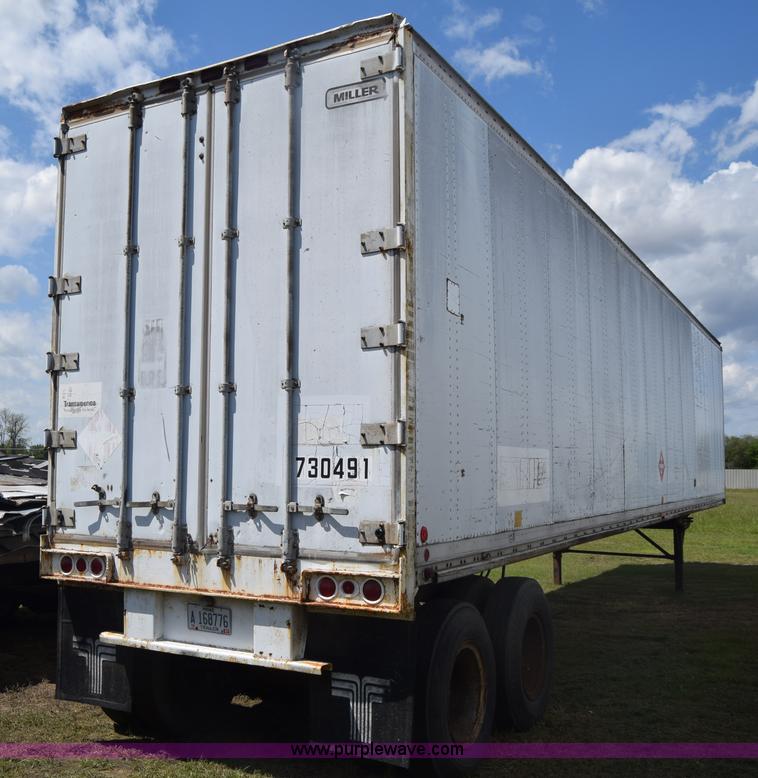 image for item K6693 1983 Miller dry van trailer