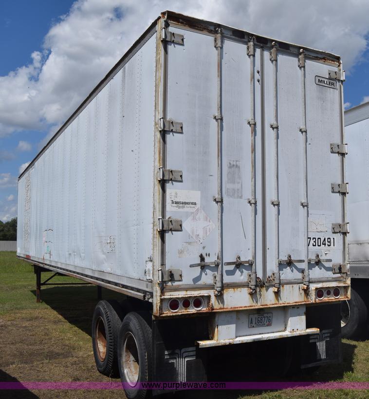 image for item K6693 1983 Miller dry van trailer