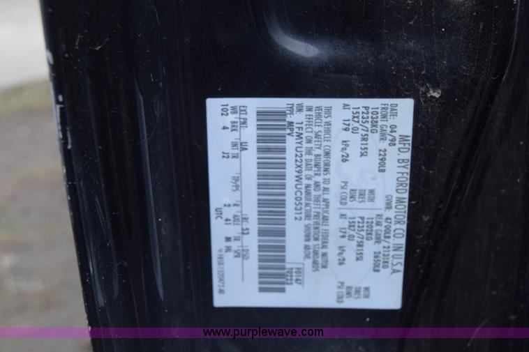 image for item K7394 1998 Ford Explorer SUV