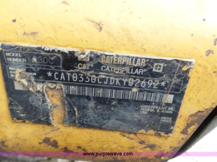 image for item K7144 2005 Caterpillar 330C L excavator