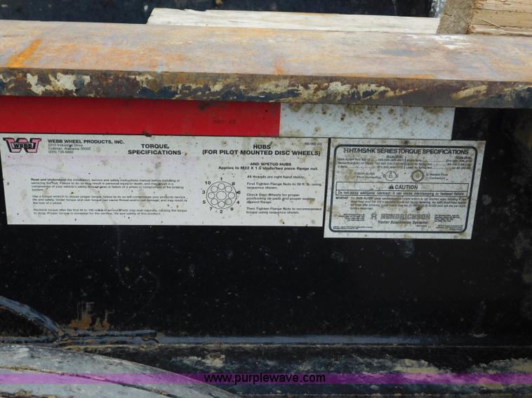 image for item K7149 2002 Trail King TK110HDG-523 lowboy equipment trailer