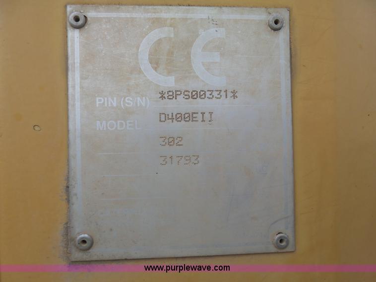 image for item K7153 1999 Caterpillar D400E Series II articulated haul truck