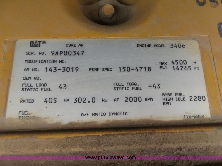 image for item K7153 1999 Caterpillar D400E Series II articulated haul truck