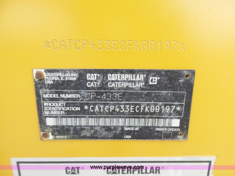 image for item K7161 2003 Caterpillar CP-433E vibratory padfoot roller