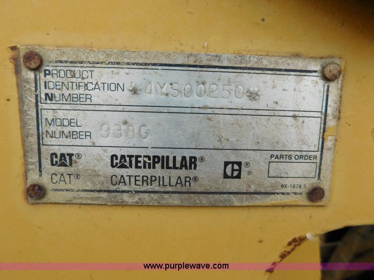 image for item K7167 1997 Caterpillar 938G wheel loader