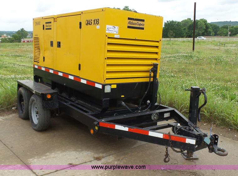 image for item K7168 1998 Atlas Copco QAS108 generator