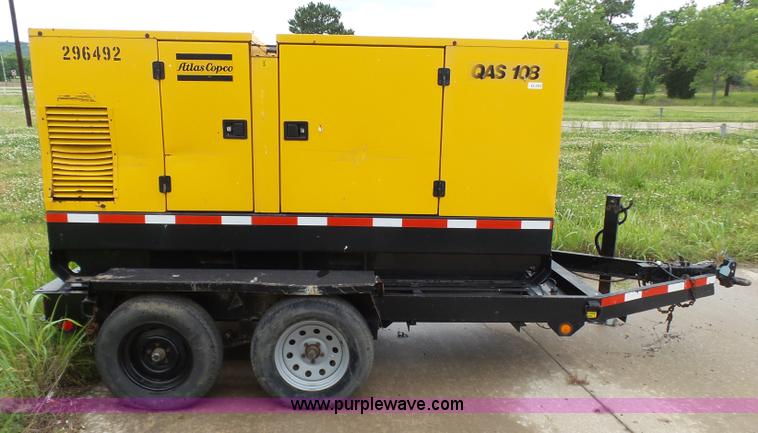 image for item K7168 1998 Atlas Copco QAS108 generator