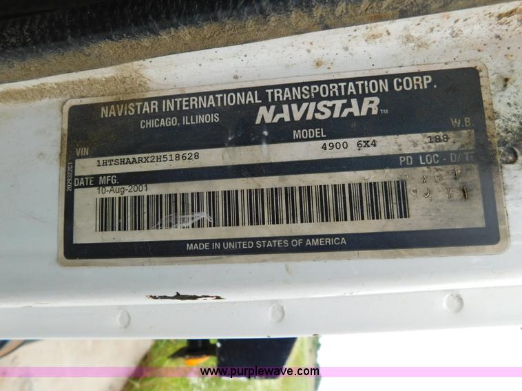 image for item K7174 2002 International F4900 dump truck