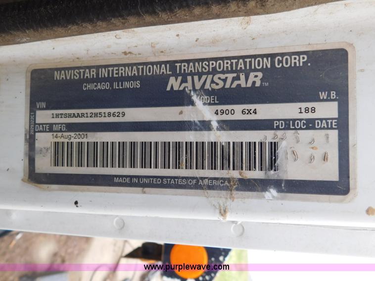 image for item K7175 2002 International F4900 dump truck