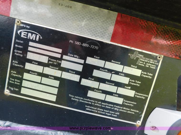 image for item L5848 2013 Atoka RGN503 lowboy equipment trailer