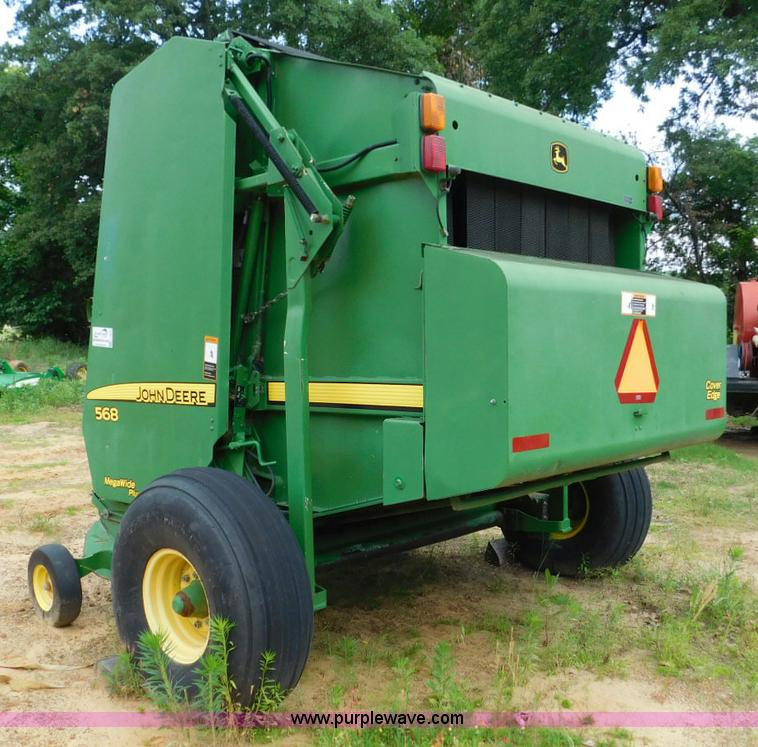 image for item L5850 2008 John Deere 568 Mega Wide Plus round baler