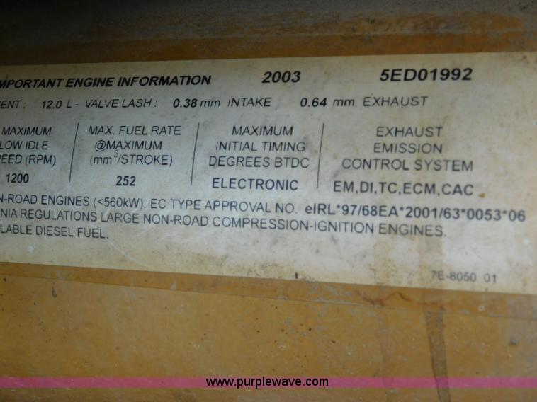 image for item L5852 2004 Caterpillar 972G Series II wheel loader