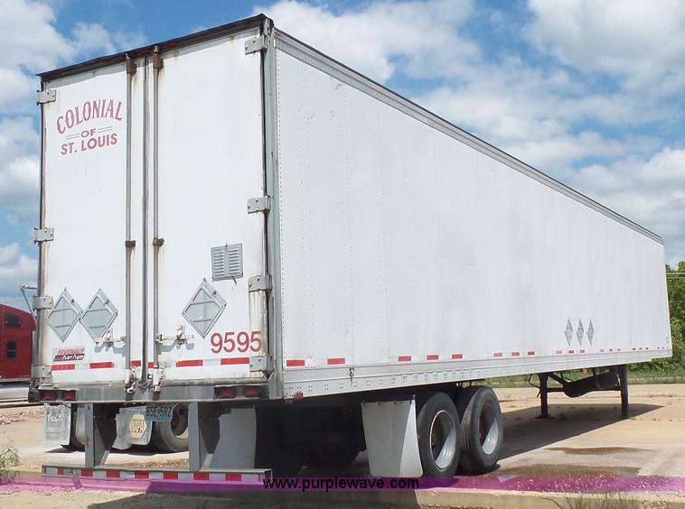 image for item K1410 1999 Fruehauf dry van trailer