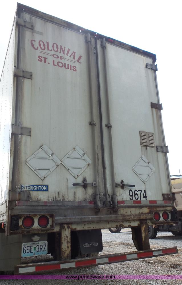 image for item K1419 2001 Stoughton AVW-535T-SCAR dry van trailer