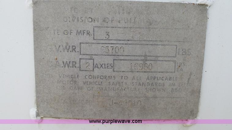 image for item K4046 1972 Trail Mobile tank trailer