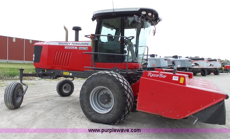 image for item J4951 2013 Massey-Ferguson WR9770 self-propelled windrower