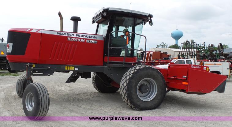 image for item J4951 2013 Massey-Ferguson WR9770 self-propelled windrower