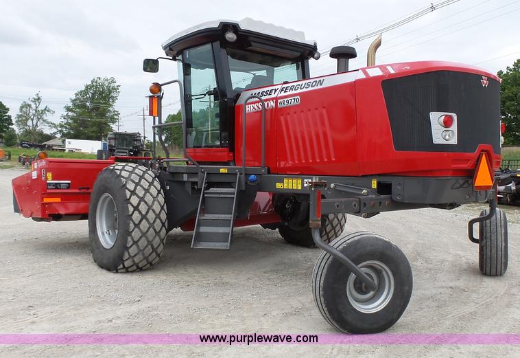image for item J4951 2013 Massey-Ferguson WR9770 self-propelled windrower