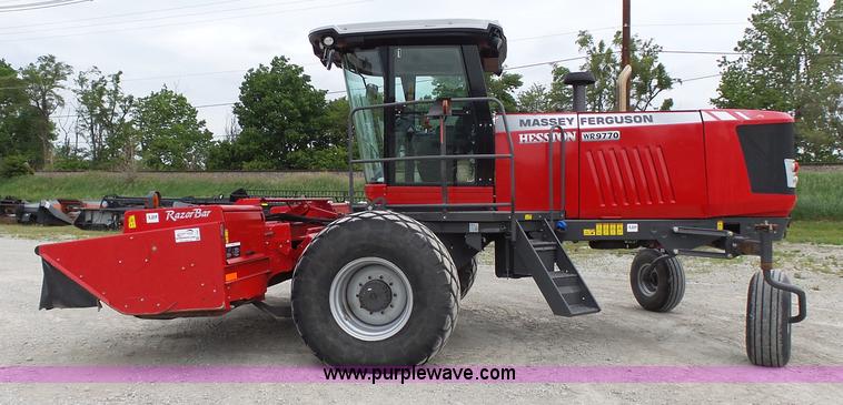 image for item J4951 2013 Massey-Ferguson WR9770 self-propelled windrower