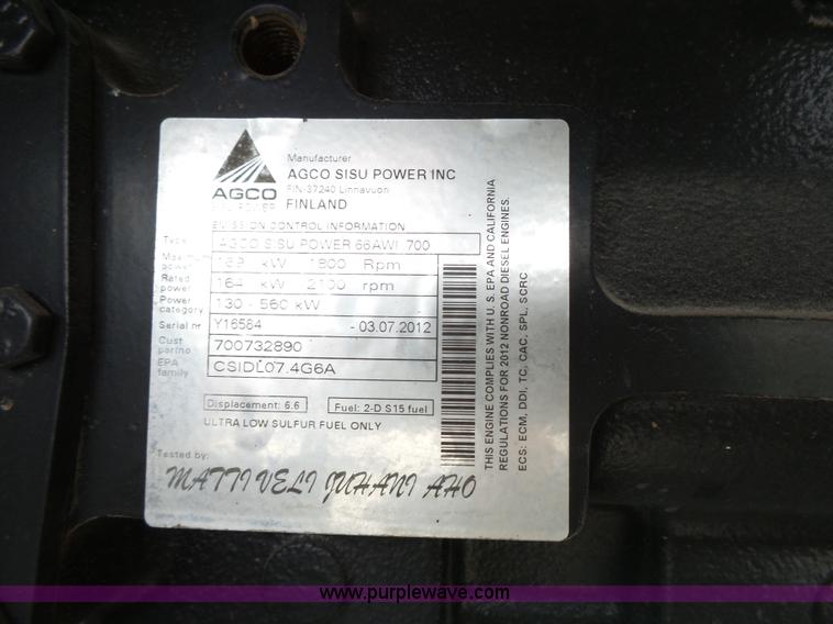 image for item J4951 2013 Massey-Ferguson WR9770 self-propelled windrower