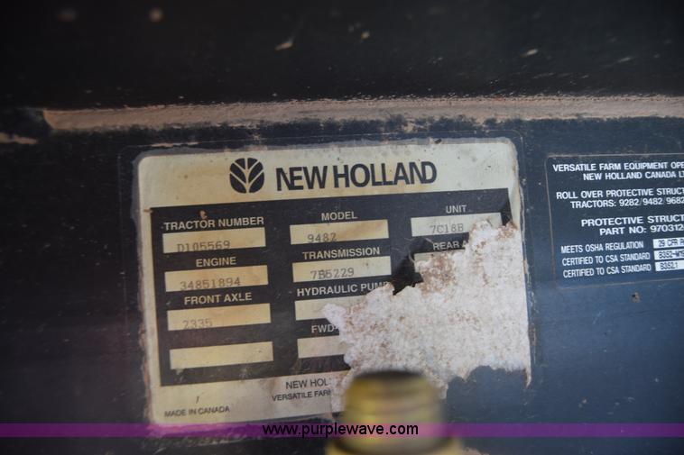 image for item K7323 1997 New Holland 9482 Versatile 4WD tractor