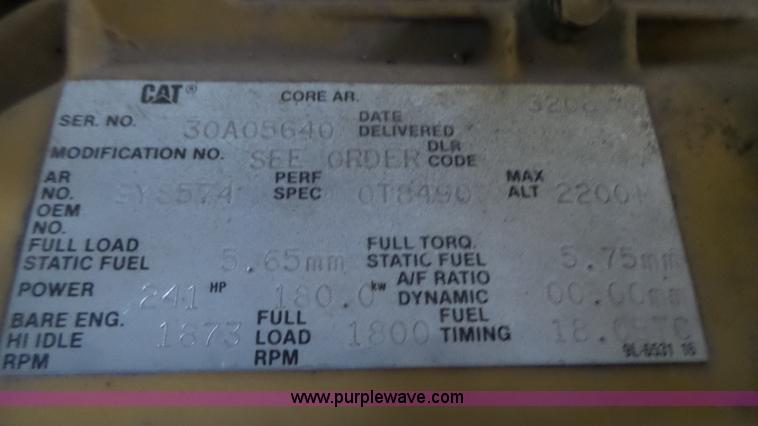 image for item K8301 Caterpillar SR4 generator