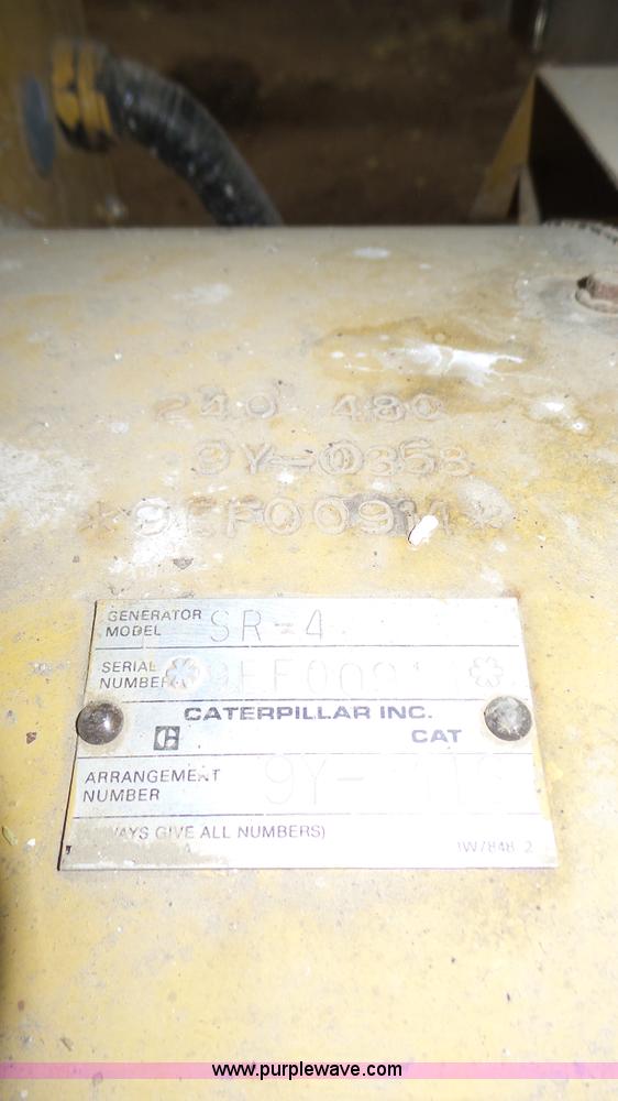 image for item K8301 Caterpillar SR4 generator