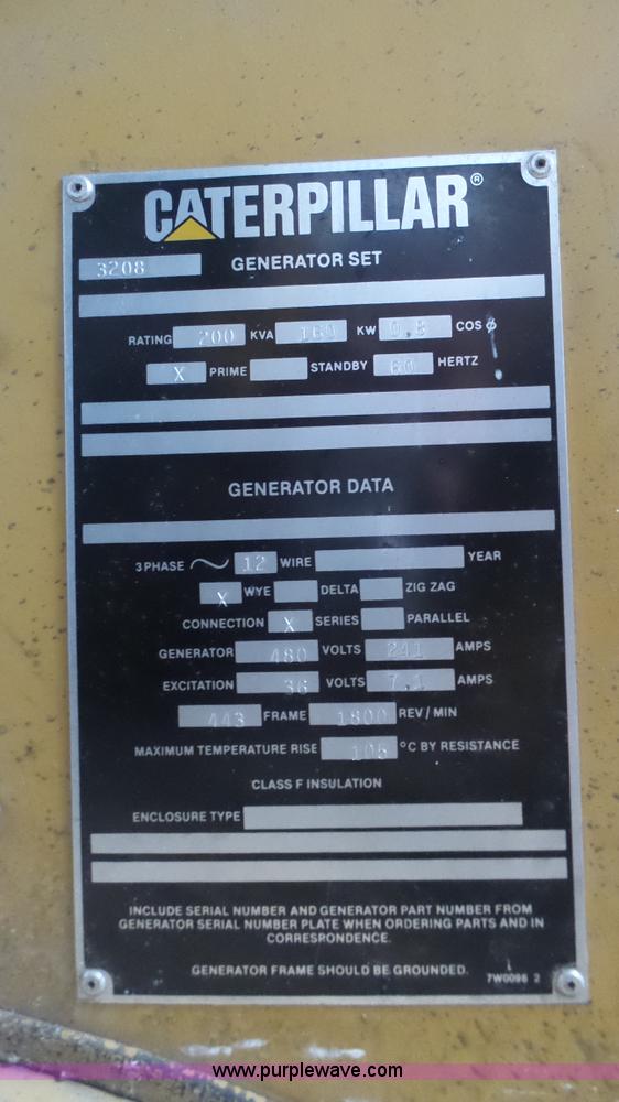 image for item K8301 Caterpillar SR4 generator