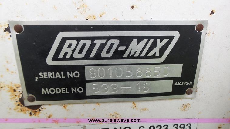 image for item K8302 RotoMix 533-16 Hay Pro feed mixer