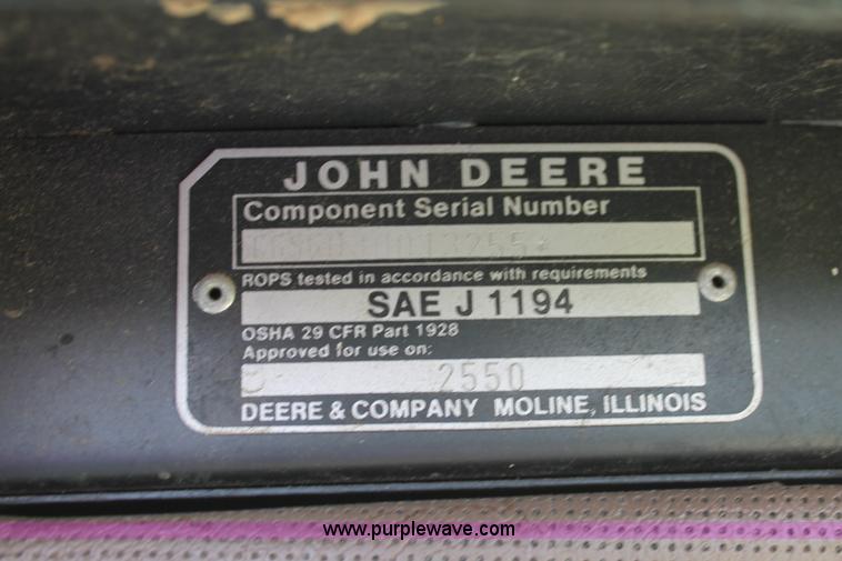 image for item K8857 1983 John Deere 2550 tractor