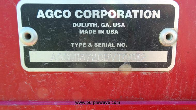 image for item L4855 2011 Massey-Ferguson 1372 windrower