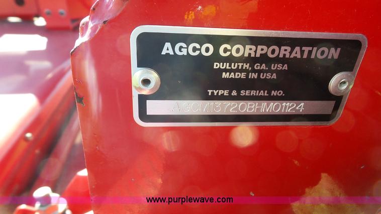 image for item L4855 2011 Massey-Ferguson 1372 windrower