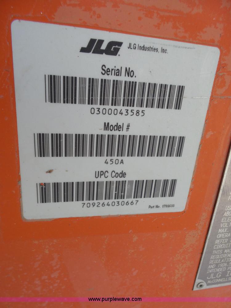 image for item AG9227 1999 JLG 450A boom lift